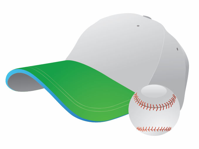 free vector Baseball and Cap Vector Graphic